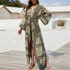 Personalizada Encantadora Retro Moda Mujer, Vestido Corto Polinesio Elei <span class=keywords><strong>Tribal</strong></span> Tie-Dye Diseño Manga Fuera Del Hombro/ - Product Image 5