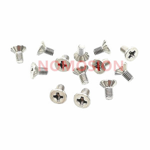 304 Stainless Steel <b>Flat</b> Head Cross Recessed Machine <b>Screw</b> M3x6 Class 8.8 Metric Standard Thread Plain Finish - Product Image 3