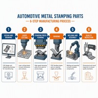 Custom Automotive Stamping Parts Stainless Steel Truck Metal Parts OEM Precision Stamped