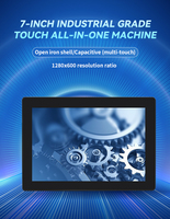 PC industriel tout-en-un à écran tactile de 15,6 18,5 21,5 pouces, IP65, PCAP, sans ventilateur, J6412 I5 I7, Linux, ordinateur Windows