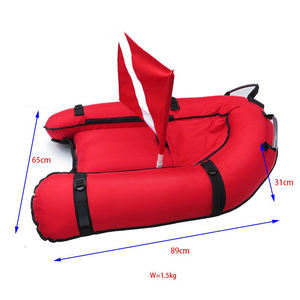 Boya Inflable para <span class=keywords><strong>Pesca</strong></span> <span class=keywords><strong>Submarina</strong></span> con Bolsillo de Almacenamiento, Material de Nailon para Buceo Libre, Flotador de Seguridad - Product Image 4