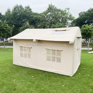 <span class=keywords><strong>Toile</strong></span> <span class=keywords><strong>de</strong></span> <span class=keywords><strong>tente</strong></span> <span class=keywords><strong>gonflable</strong></span> pour le glamping en plein air pour la famille et colonne d'air Camping quatre saisons avec pompe à air et auvent d'une chambre - Product Image 4