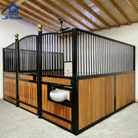 Panneaux d'écurie équestre JHorse, équipement d'écurie, système de boxes en acier galvanisé, box pour chevaux sur mesure avec mangeoire rotative
