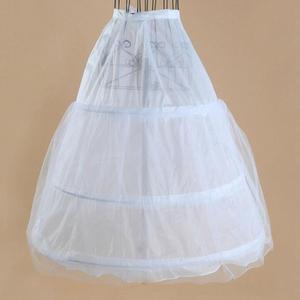 Ecowalson Womens 2 Layers Mesh 3 Hoops <strong>White</strong> Wedding Gridal Gown Dress Petticoat Elastic Waistband a Line <strong>Underskirt</strong> - Product Image 2