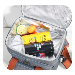 Insulated Lunch <b>Box</b> for Men Women - Leak-Proof <b>Cooler</b> Lunch Bag with 4 Pockets Adjustable Strap Ideal for Work Picnic Travel Med - Product Image 5