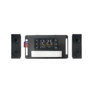 MARVEL Satu Grosir 6 Waktu Kunci Tanggal Suhu Tampilan Layar HD Speaker Pemutar Musik 12V Sakelar Sensor Sentuh untuk Cermin Pintar