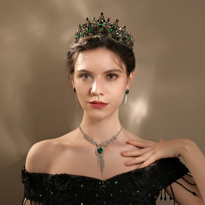Bandeau de mariage baroque cristal couronnes de mariée et diadèmes bijoux de cheveux accessoires femmes <span class=keywords><strong>strass</strong></span> chapeaux reine diadèmes - Product Image 6