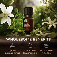 Huile essentielle d'oléorésine de vanille 10 ml - Convient aux peaux sèches et aux cheveux abîmés et pour la fabrication de parfums et de diffuseurs de parfum de bougies