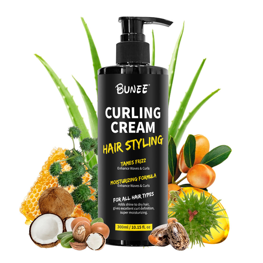 Crème de curling de cheveux