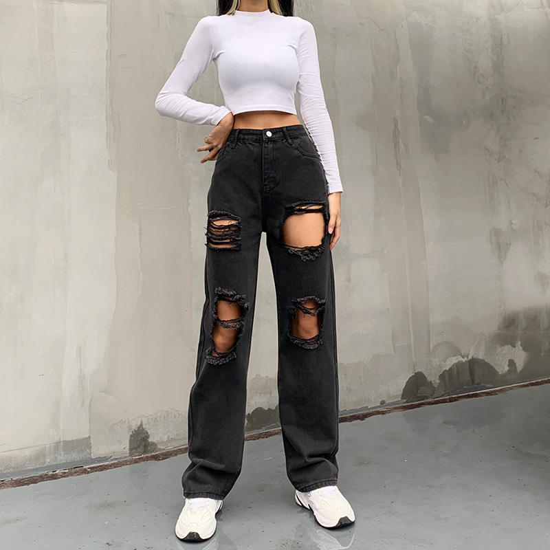 Denim Pants New Jeans For Girl 2019 New Fashion Jeans For Girl 2019 New  Arrivals - Main Image
