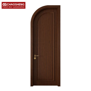 ユニークな半円形アーチ型寝室ソリッド木製寝室ドアロックセットフレンチドア木製寝室ドアデザイン<span class=keywords><strong>Sunmica</strong></span>価格MDF - Product Image 5