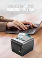 Imprimante thermique de reçus MHT-P80A 3 pouces, imprimante thermique de reçus et de factures de 80 mm pour les petites entreprises, imprimante POS USB Bluetooth