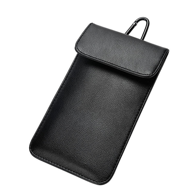 Anti-Hacking RFID Signal Blocking Faraday Bag Shield Pouch Wallet for Cell Phone Privacy Protection and Car Key FOB Protector