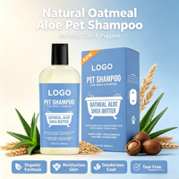 Shea Butter Ramah Lingkungan 400ml Sampo Hewan Peliharaan Formula Lembut Hipoalergenik Bebas Air Mata Deodoran Pelembap untuk Perawatan Kucing Semua Jenis
