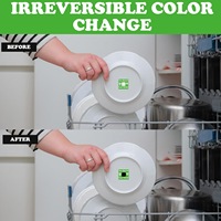 Bandelettes thermométriques adhésives étanches 160°F/71°C pour test de chaleur, usage commercial et domestique