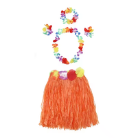 Ensemble de 5 articles de fête en plastique en gros pour femmes adultes, Halloween, Nouvel An, Ramadan, costumes de danse de remise de diplôme, herbe hawaïenne