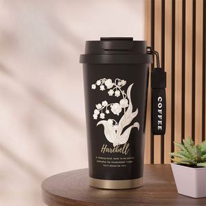 Taza de Café Portátil de Acero Inoxidable 316 Lily Valley, Taza de Doble Pared con Aislamiento al Vacío de Alta Calidad, Artículos Promocionales - Product Image 5