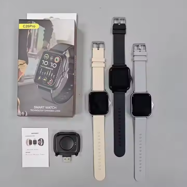 C26pro Smart Watch - Fitness & Heart Tracker - BT Touchscreen