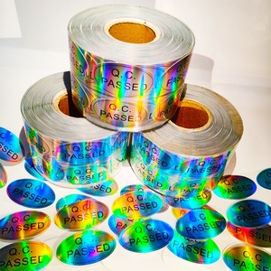 สติกเกอร์โฮโลแกรมสีเงินแบบกำหนดเอง ผ่านการตรวจสอบคุณภาพ สำหรับการตรวจสอบคุณภาพ<span class=keywords><strong>สินค้า</strong></span>คงคลังในคลัง<span class=keywords><strong>สินค้า</strong></span> - Product Image 4