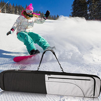 Sac de voyage pour snowboard de grande capacité, compatible avec les snowboards jusqu'à 155 cm, imperméable 600D, doublure en aluminium isolée, sac de sport pour ski