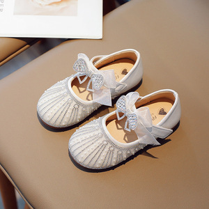 Nuove <span class=keywords><strong>Scarpe</strong></span> con Paillettes per Bambine, <span class=keywords><strong>Scarpe</strong></span> Principessa con Strass e Fiocco, Moda 2025 per Matrimoni - Product Image 3
