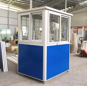 Cabine de sécurité préfabriquée en panneaux sandwich, durable, en kit, pour extérieur, pour parking et chantier de construction - Product Image 4