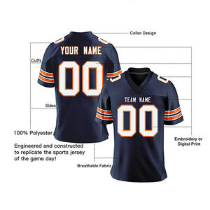 Uniformes de Fútbol Americano Personalizados al por Mayor, Uniformes de Equipo de Fútbol Masculino de Alta Calidad, <span class=keywords><strong>Ropa</strong></span> de Entrenamiento Bordada y Cosida para Hombre - Product Image 3