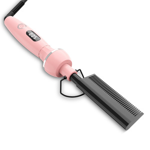 Peigne lisseur électrique 2-en-1 avec chauffage PTC pour cheveux secs et technologie ionique - Product Image 1