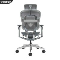 Chaise de bureau ergonomique de luxe en maille, chaise pivotante de direction confortable pour usage professionnel