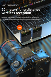 SX9ic Neexxt ไมโครโฟนไร้สายขนาดเล็กสำหรับกล้องสมาร์ทโฟน Vlog - Product Image 4
