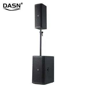 DASN B4 4000W Pico Áudio Portátil DJ Party Stage Som Active Coluna Pro Speaker Dual 10 polegada Subwoofer Home PA sistema