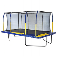 Trampolín Rectangular Zoshine de Fabricante al por Mayor para Salto Bungee y Cama Elástica Grande para Niños con Red de Seguridad