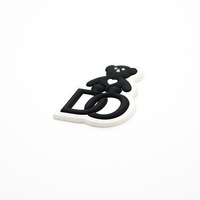 Patch en silicone souple 2D 3D personnalisé en relief, badge en caoutchouc thermocollant pour vêtements, chaussures, jeans, sacs, avec logo personnalisé