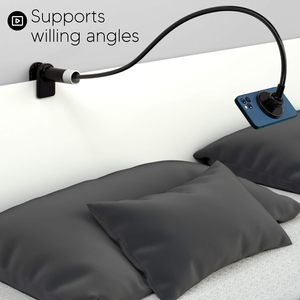 Từ Cổ Ngỗng Người Giữ Điện Thoại Với Linh Hoạt Cánh Tay Dài Bàn Bàn Cạnh Giường Ngủ Trên Bàn Kẹp Đứng Điện Thoại Di Động Clip Bracket Núi - Product Image 4