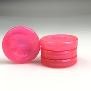 44*9mm pezzi di Backgammon in resina concava durevole pezzi di Backgammon rosso rosa a <span class=keywords><strong>dama</strong></span> da gioco in resina - Product Image 2