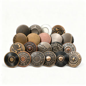 Yeni Stil Yüksek Kaliteli Modern 17mm Aksesuarlar Perçinler Özel Logo Kot Çinko Alaşım Kaplama Kot Düğmesi - Product Image 5