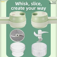 Hachoir Électrique Automatique Multifonctionnel ABS pour Légumes, Mini Robot Culinaire Portatif pour Aliments
