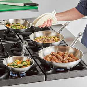 Commercial Modern Eco-Friendly <b>Stainless</b> <b>Steel</b> <b>Frying</b> <b>Pan</b> for Induction Cooker Dishwasher Safe - Product Image 2