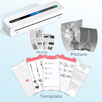 Impresora Térmica Portátil Phomemo M832 de 300DPI, Impresora Móvil Inalámbrica sin Tinta para Documentos y Etiquetas de Varios Tamaños