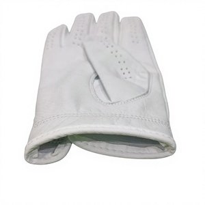 Gants de golf en cuir Cabretta blancs professionnels |   Marqueur de balle personnalisé Performance Grip |   Équipement de golf respirant et doux au toucher pour les tournois - Product Image 4