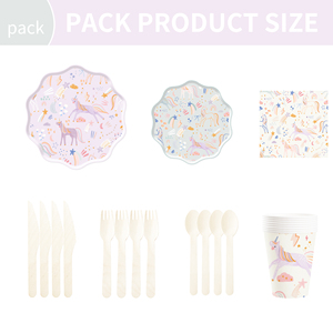 Ensemble de vaisselle jetable DAMAI Unicorn, assiettes et gobelets en papier à thème de dessins animés, fournitures pour fêtes d'anniversaire d'enfants, accessoires de décoration pour lieux de fête - Product Image 6