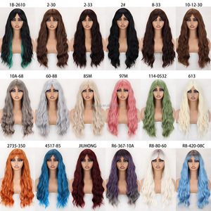 Peluca Rizada Ondulada de 26 Pulgadas con Flequillo, Estilo Princesa, para Cosplay, Uso Diario, <span class=keywords><strong>Carnaval</strong></span> y Fiestas Temáticas - Product Image 6