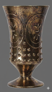 Copa de Vidrio Grabada Vintage, Vaso Decorativo Antiguo, Copa de Vino con Grabado, Centro de Mesa para Bodas, Fiestas, Banquetes, Decoración del Hogar - Product Image 2