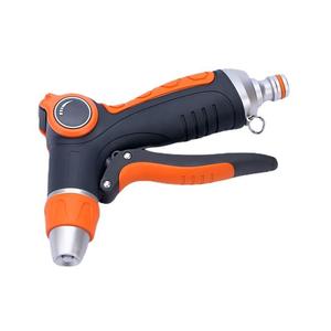 Pistolet d'arrosage de jardin orange en plastique, connecteur de buse de tuyau de lavage de voiture manuel, pistolet à eau intégré de style européen - Product Image 4