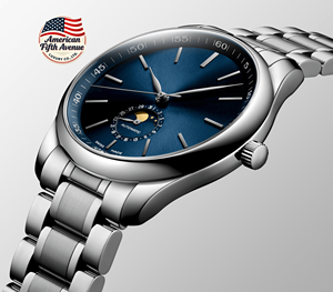 นาฬิกาข้อมือผู้ชายหรูหรา ระบบจักรกลแสดงข้างขึ้นข้างแรม ตัวเรือนสแตนเลสสตีล สายหนัง พร้อมฟังก์ชั่นสำรองพลังงาน กระจกแซฟไฟร์ - Product Image 6