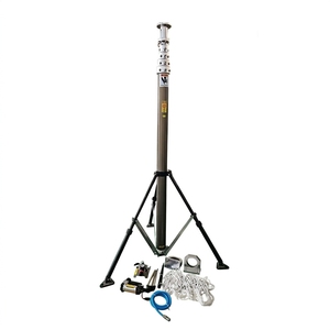 Mástil Telescópico de 7m, Transporte Aéreo, Capacidad de Carga de 20kg, Adaptador de Equipo Superior Personalizado, Aleación de Aluminio 6063B/T5, Bronce Anodizado Duro - Product Image 1
