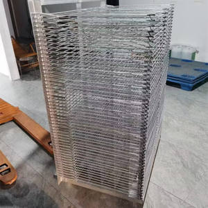 304 qualité alimentaire 16 couches en acier inoxydable chariot de chariot de nourriture assiettes plateau chariot de support pour <span class=keywords><strong>saucisses</strong></span> et viandes - Product Image 2