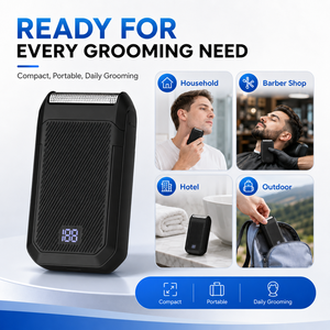 Afeitadora <span class=keywords><strong>El</strong></span>éctrica Facial Recargable y Portátil <span class=keywords><strong>para</strong></span> Hombre, Cable <span class=keywords><strong>de</strong></span> Carga USB Tipo-C, Máquina <span class=keywords><strong>de</strong></span> <span class=keywords><strong>Afeitar</strong></span> Inalámbrica Pequeña <span class=keywords><strong>para</strong></span> Barba y Rostro - Product Image 4