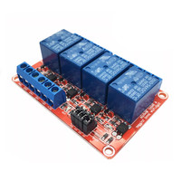 Carte d'extension de relais à déclenchement par niveau haut et bas isolée par optocoupleur, module de relais 4 voies 5V/12V/24V