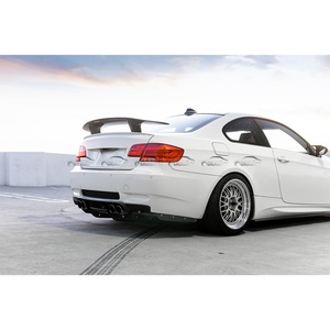 VRS Style <b>Car</b> Rear Bumper Lip Fin Spoiler Protector Carbon Fiber Rear <b>Diffuser</b> Splitters for BMW E92 E93 M3 - Product Image 2